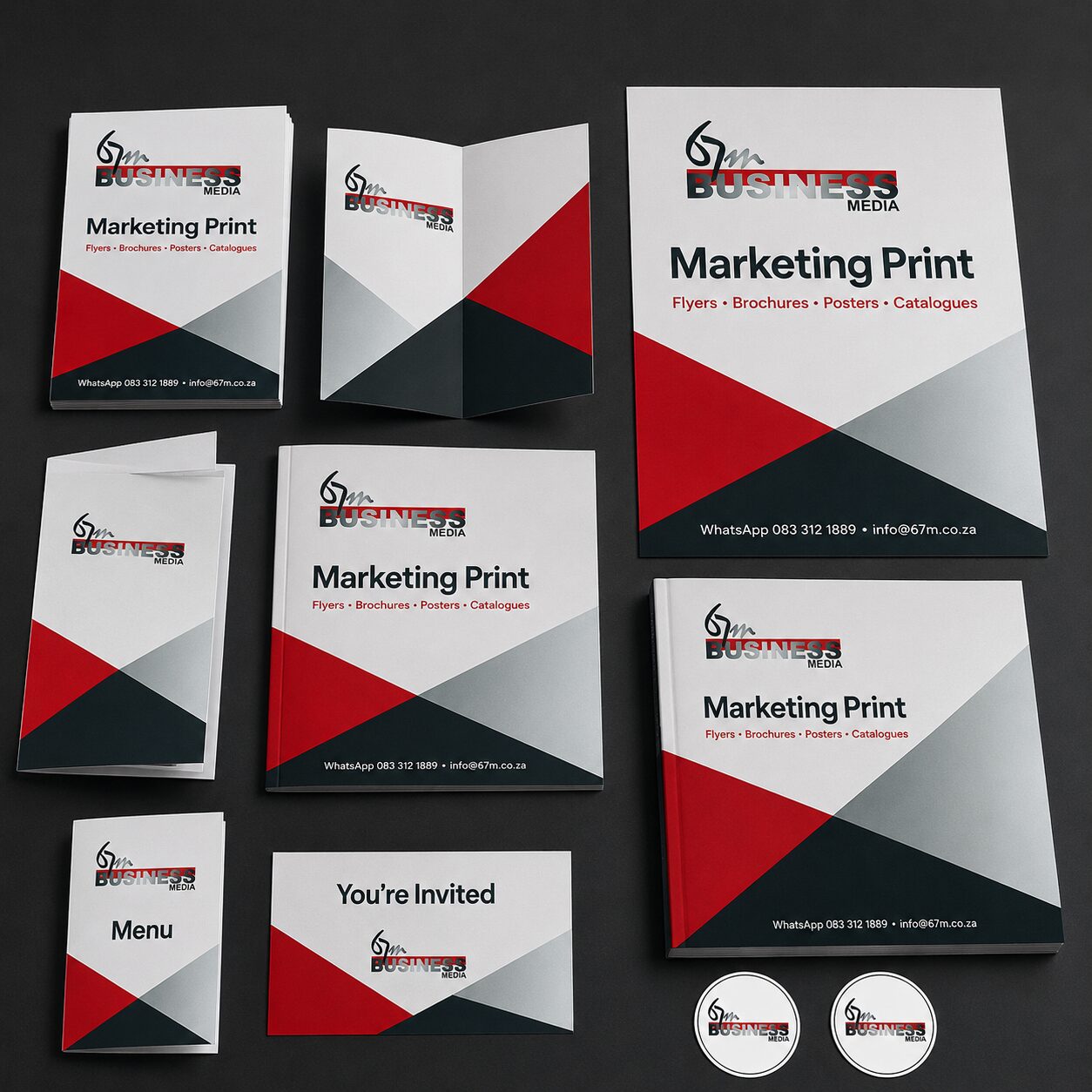 67M Business Media Marketing print product mockup